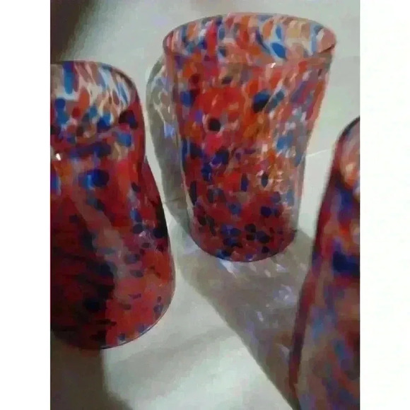 Murano Drinking Glasses Set Of 4 signed - Picture 3 of 7